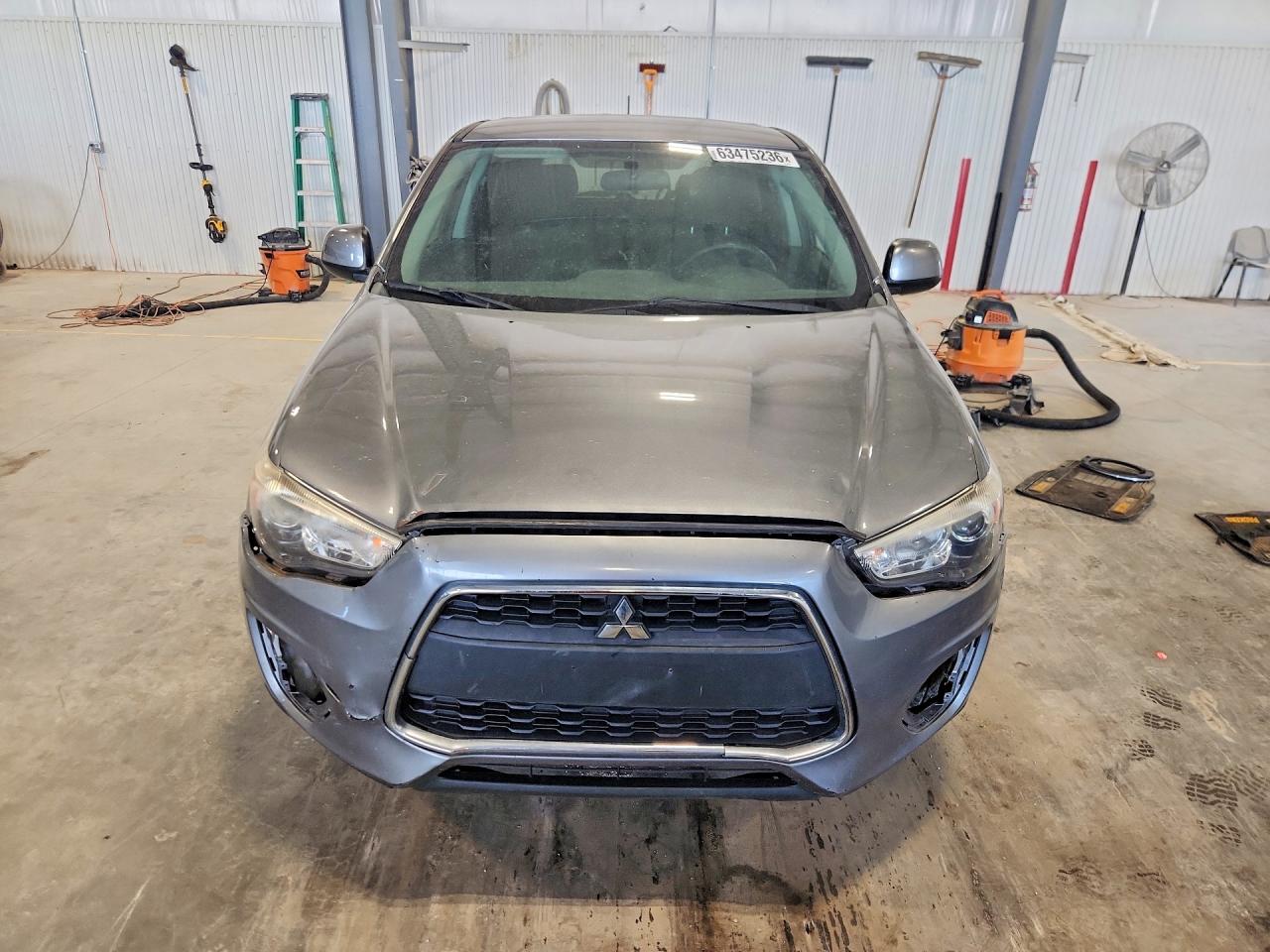 2014 Mitsubishi Outlander Sport Es Gray vin: 4A4AP3AU4EE023058