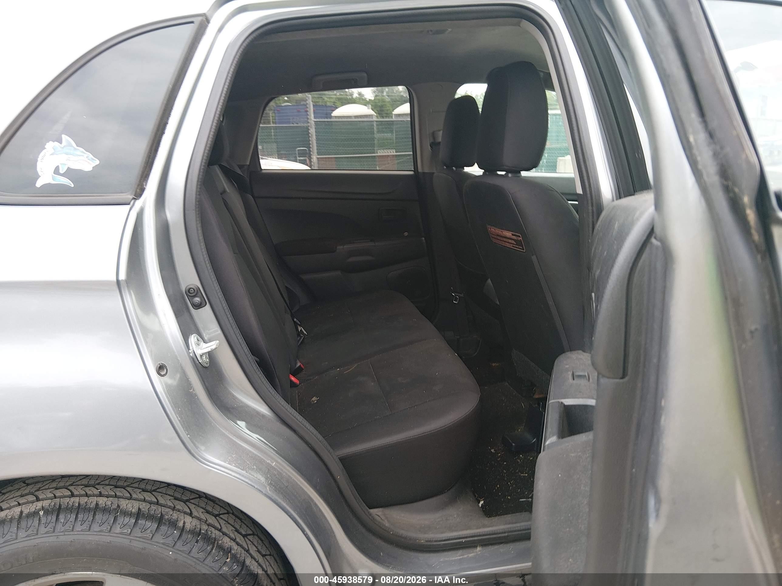 2015 Mitsubishi Outlander Sport Es Gray vin: 4A4AP3AU4FE005869