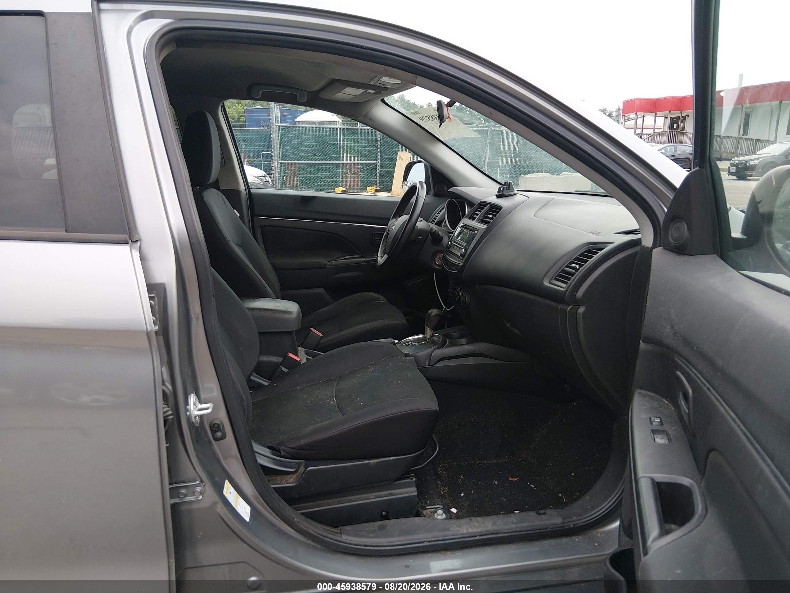 2015 Mitsubishi Outlander Sport Es Gray vin: 4A4AP3AU4FE005869