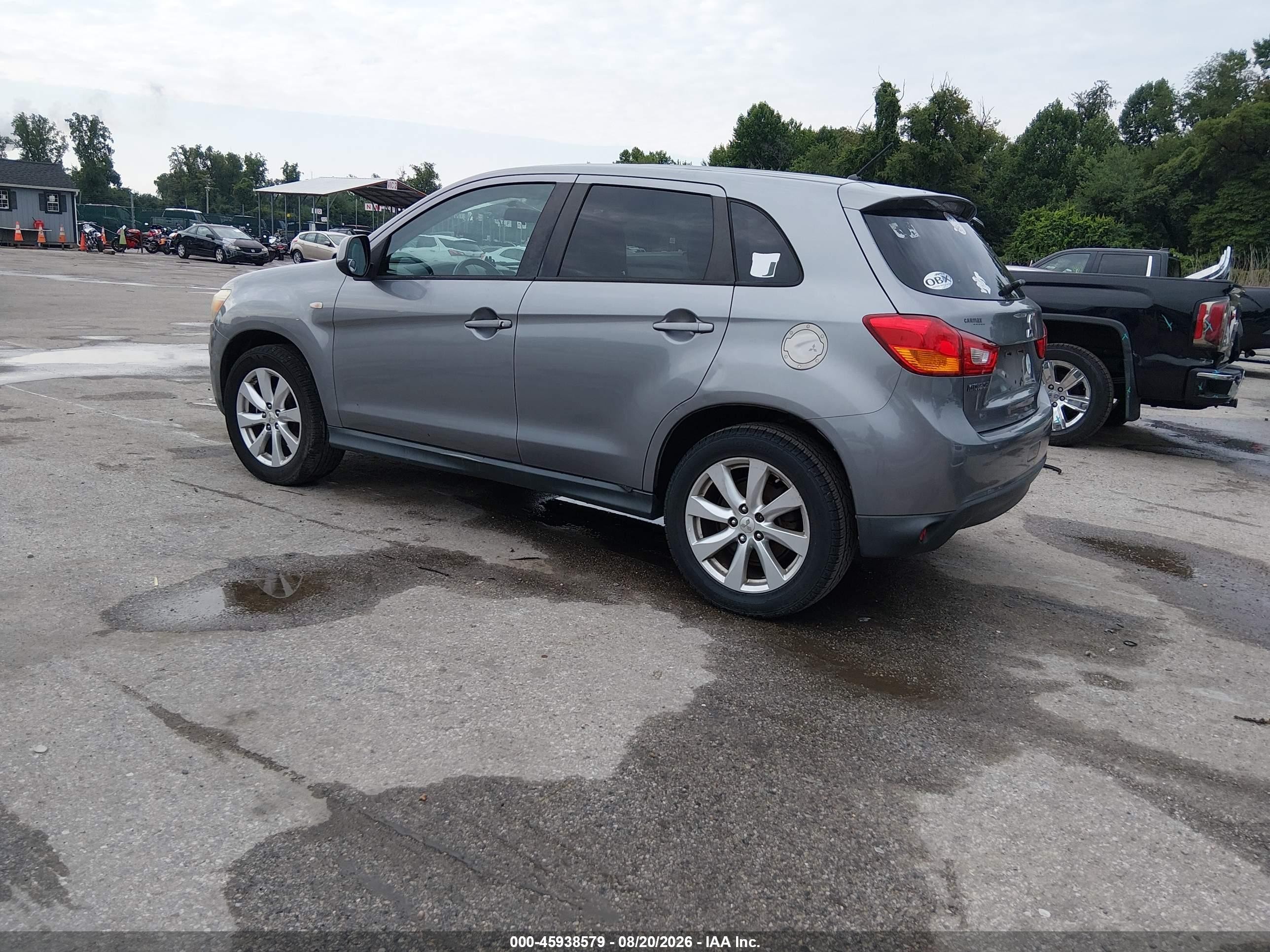 2015 Mitsubishi Outlander Sport Es Gray vin: 4A4AP3AU4FE005869
