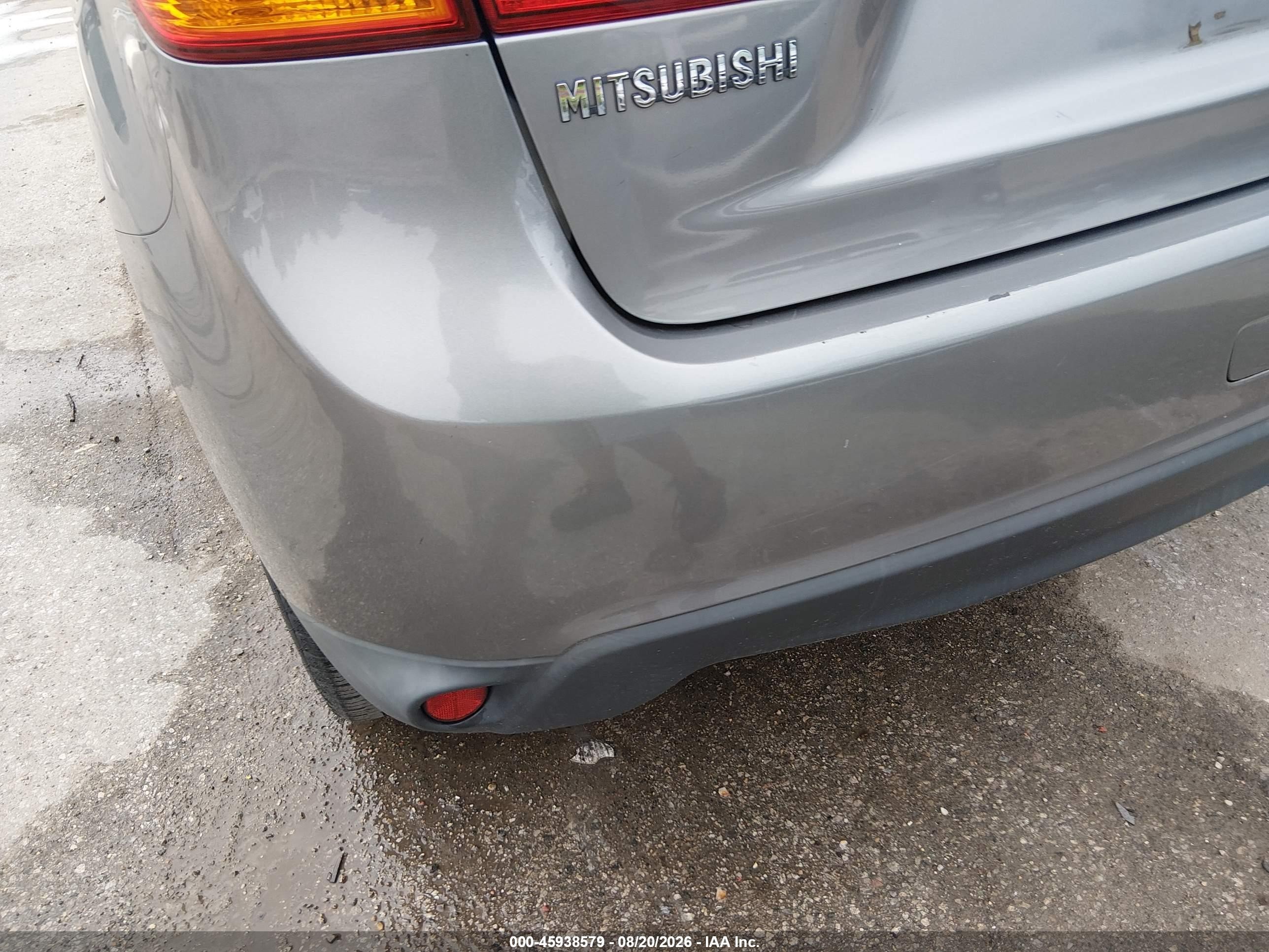 2015 Mitsubishi Outlander Sport Es Gray vin: 4A4AP3AU4FE005869