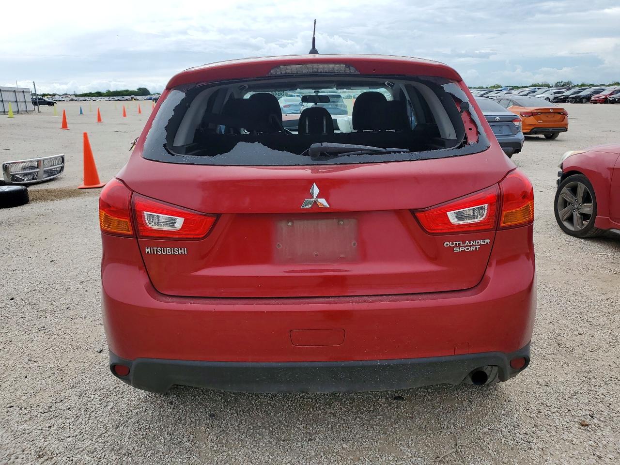2015 Mitsubishi Outlander Sport Es Red vin: 4A4AP3AU4FE021182