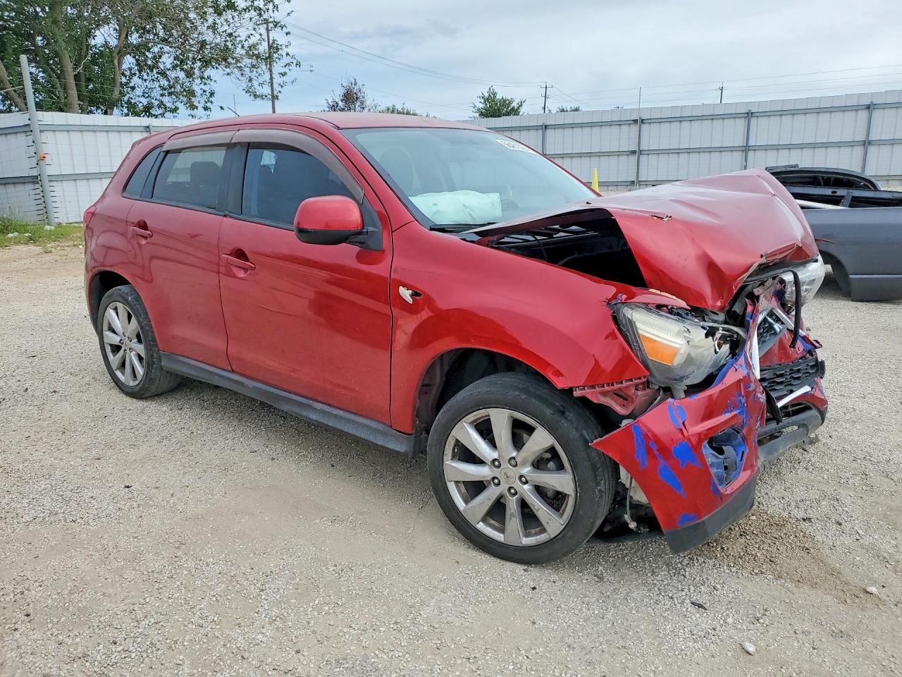 2015 Mitsubishi Outlander Sport Es Red vin: 4A4AP3AU4FE021182