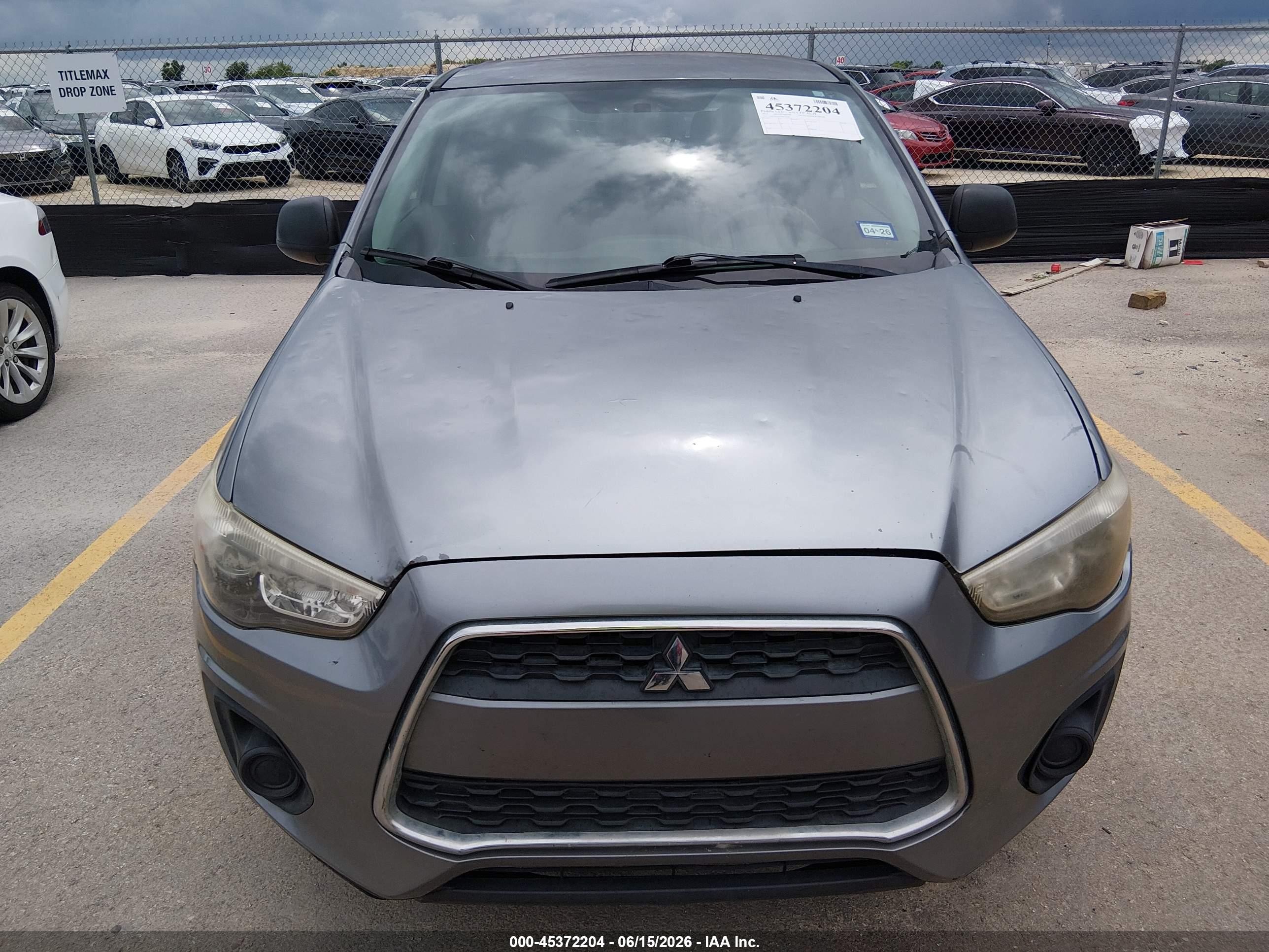 2015 Mitsubishi Outlander Sport Es Серебряный vin: 4A4AP3AU4FE022851