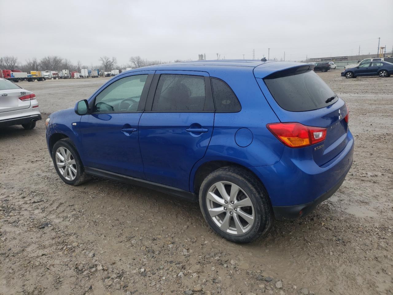 2015 Mitsubishi Outlander Sport Es Blue vin: 4A4AP3AU4FE032568