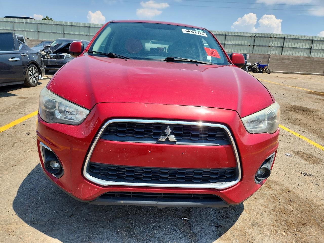 2015 Mitsubishi Outlander Sport Es Red vin: 4A4AP3AU4FE034112