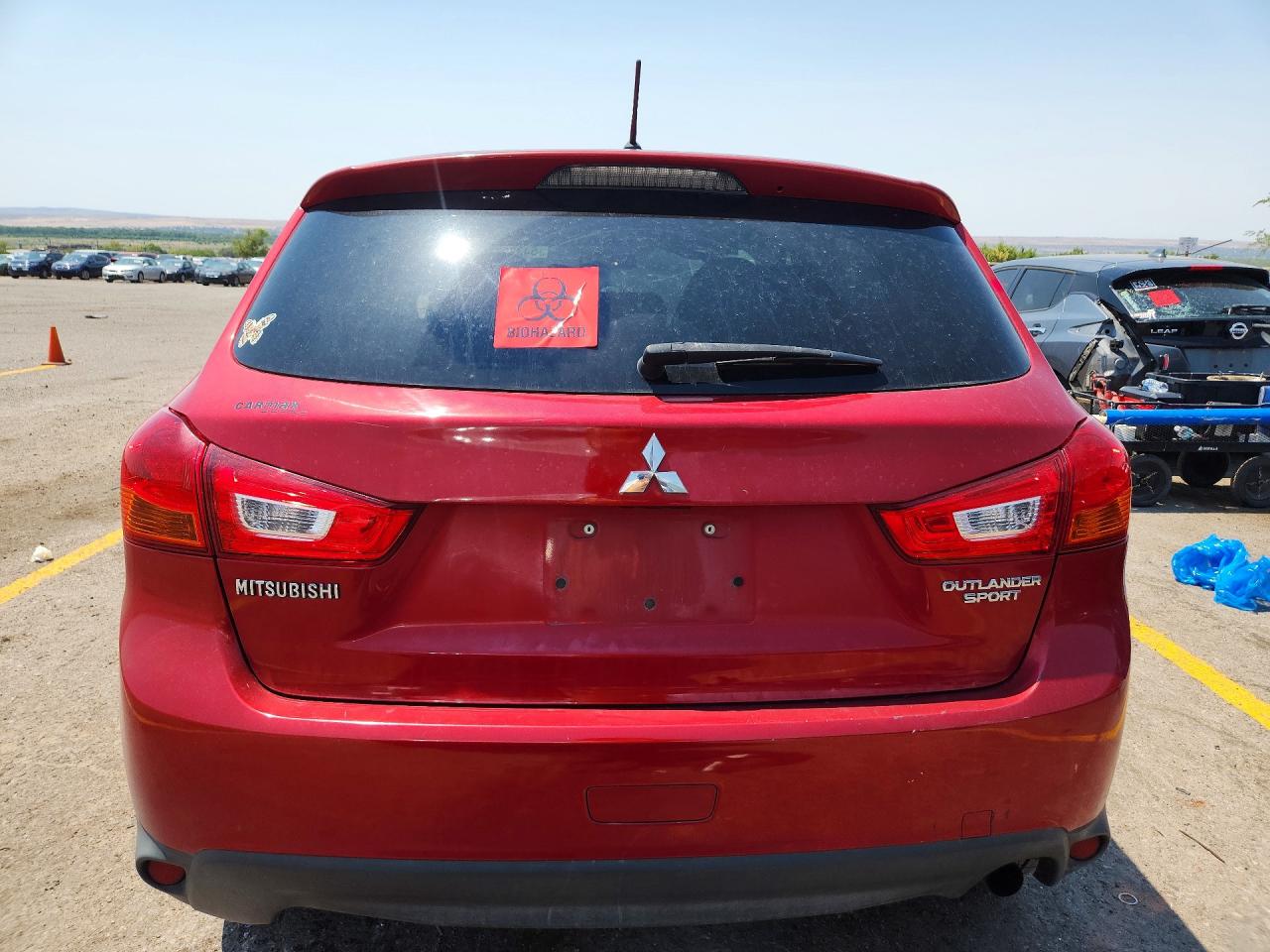 2015 Mitsubishi Outlander Sport Es Red vin: 4A4AP3AU4FE034112