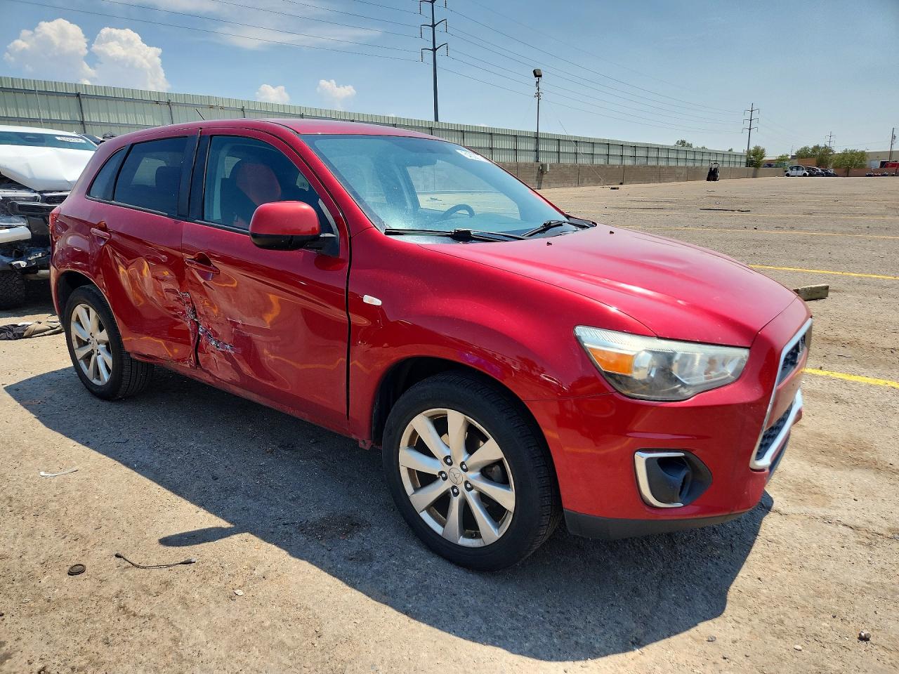 2015 Mitsubishi Outlander Sport Es Red vin: 4A4AP3AU4FE034112
