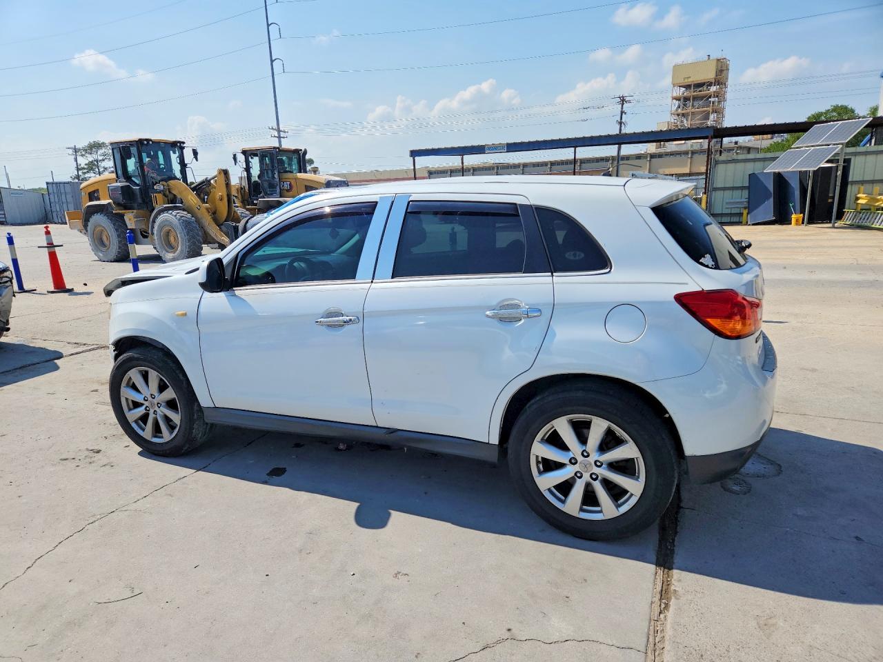2015 Mitsubishi Outlander Sport Es White vin: 4A4AP3AU4FE034918