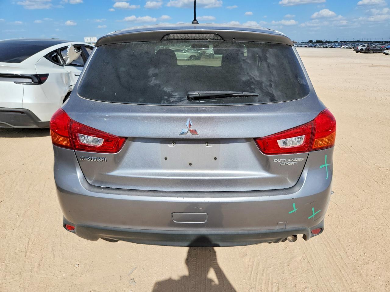 2015 Mitsubishi Outlander Sport Es Gray vin: 4A4AP3AU4FE049838