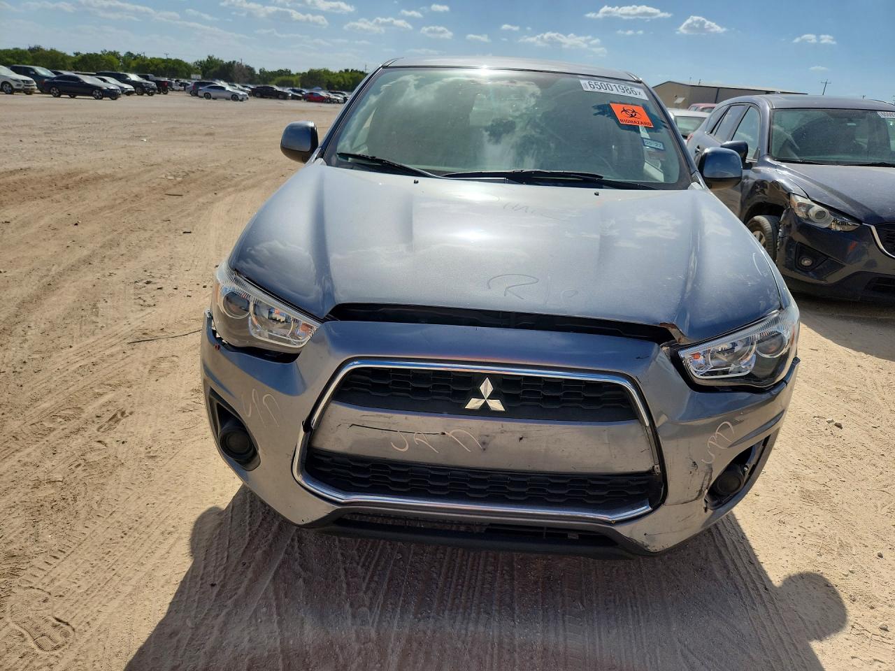 2015 Mitsubishi Outlander Sport Es Gray vin: 4A4AP3AU4FE049838