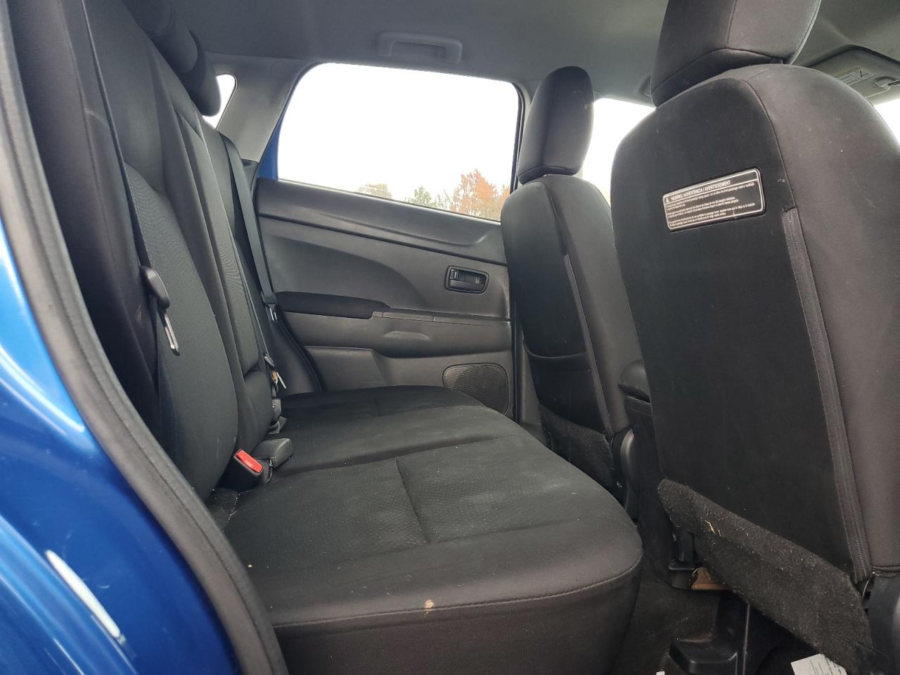 2015 Mitsubishi Outlander Sport Es Синий vin: 4A4AP3AU4FE053971