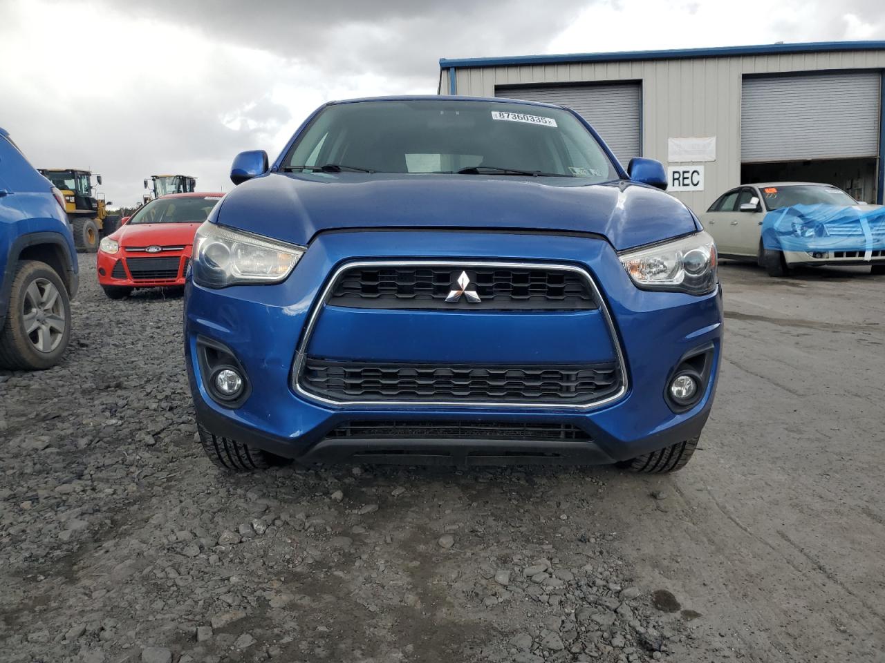 2015 Mitsubishi Outlander Sport Es Синий vin: 4A4AP3AU4FE053971