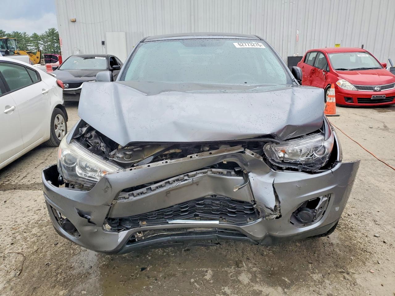 2013 Mitsubishi Outlander Sport Es Silver vin: 4A4AP3AU5DE006042