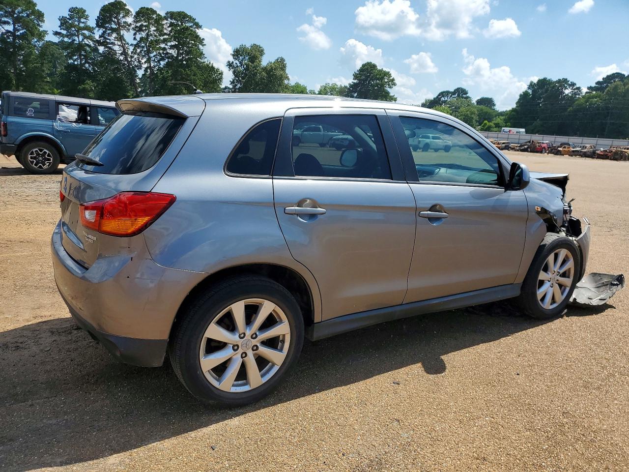 2014 Mitsubishi Outlander Sport Es Gray vin: 4A4AP3AU5EE007242