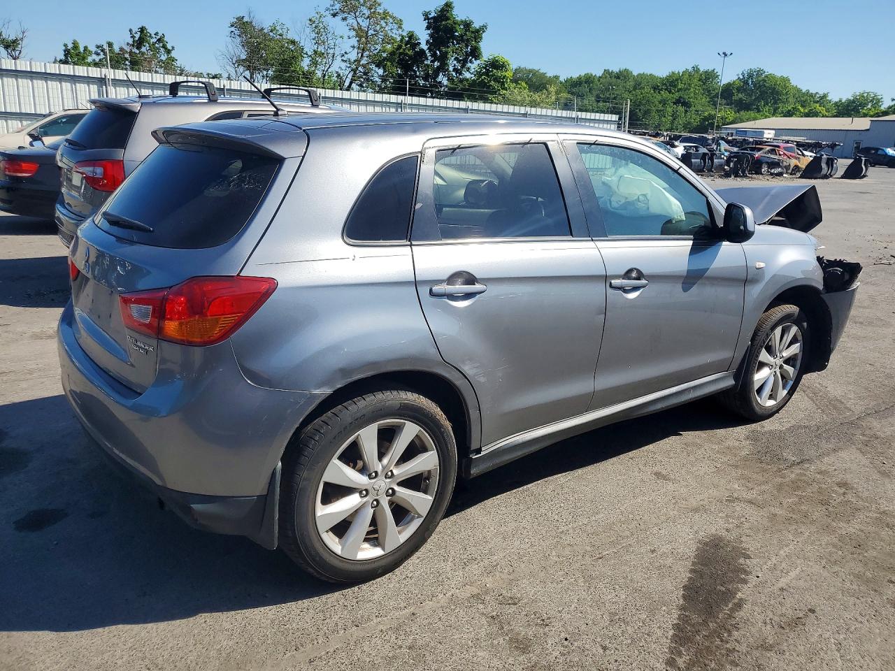 2014 Mitsubishi Outlander Sport Es Серый vin: 4A4AP3AU5EE018936