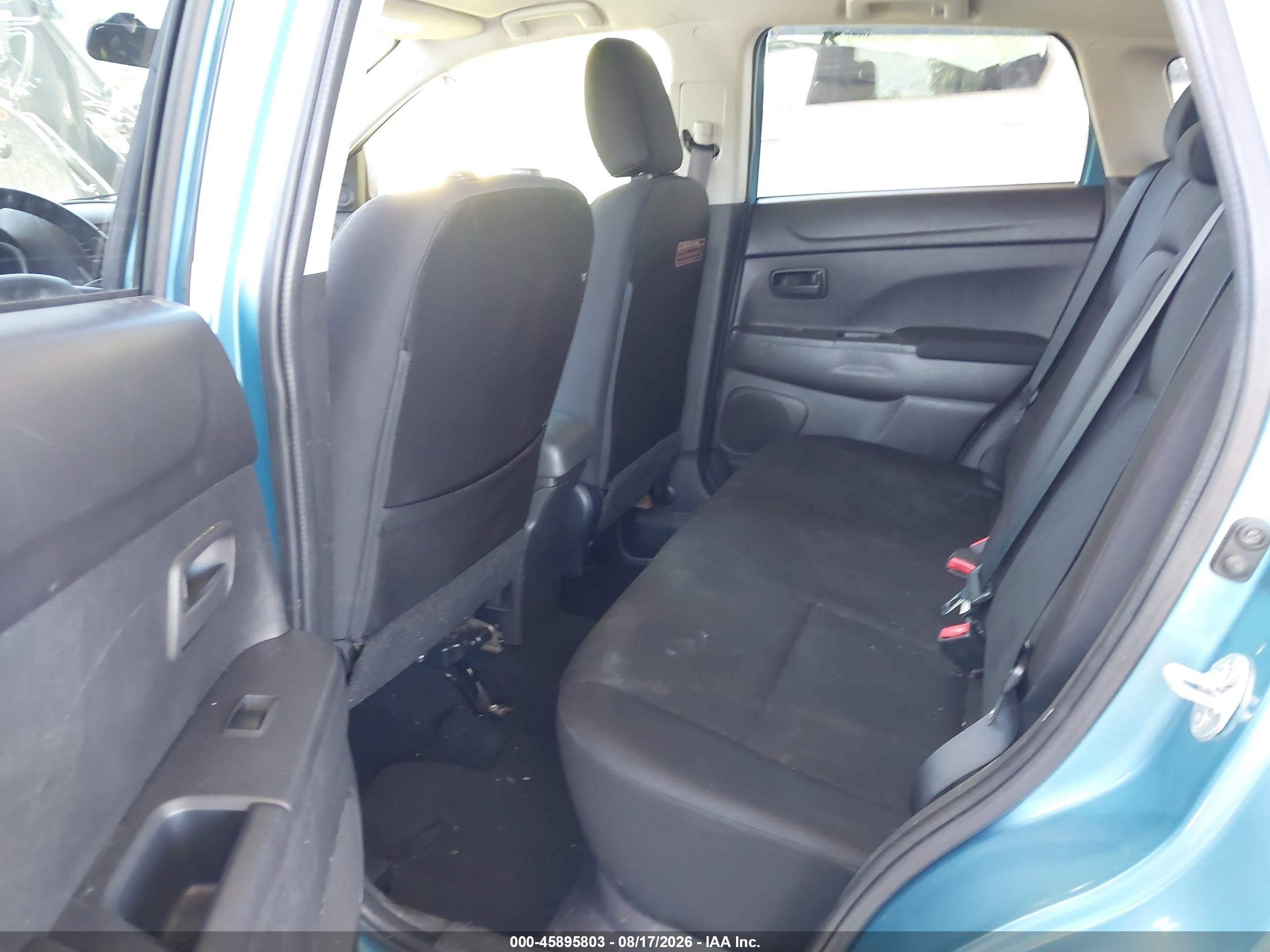 2014 Mitsubishi Outlander Sport Es Blue vin: 4A4AP3AU5EE024106