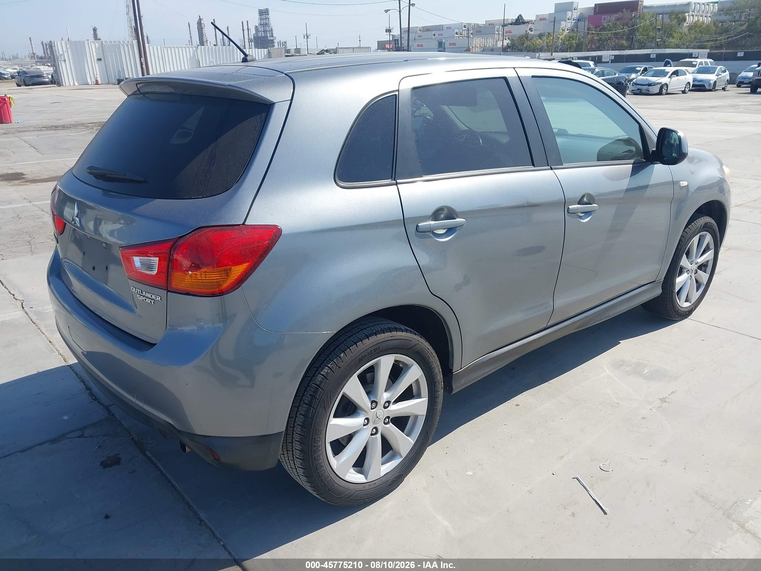 2014 Mitsubishi Outlander Sport Es Gray vin: 4A4AP3AU5EE028981