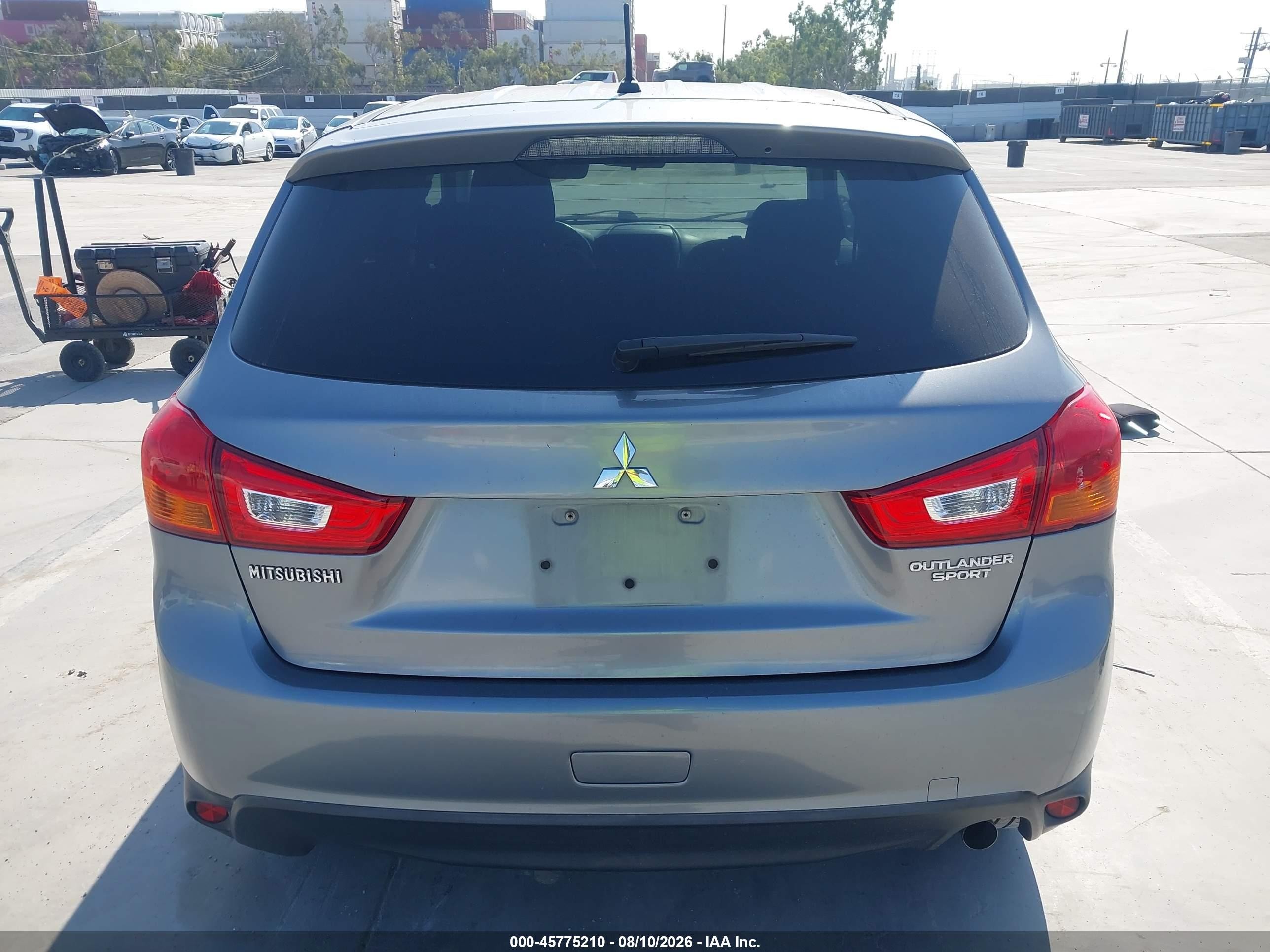 2014 Mitsubishi Outlander Sport Es Gray vin: 4A4AP3AU5EE028981