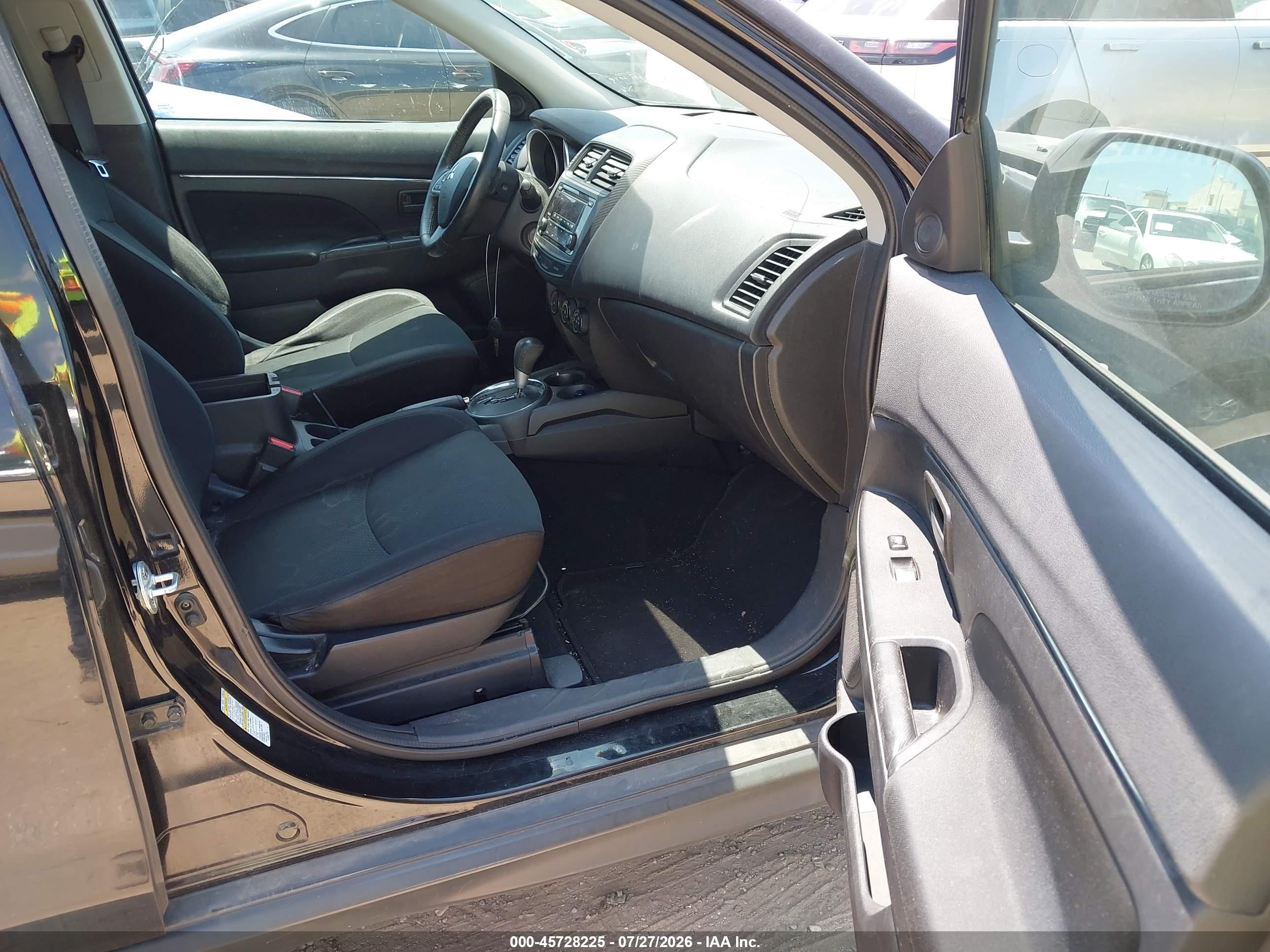 2015 Mitsubishi Outlander Sport Es Black vin: 4A4AP3AU5FE003743
