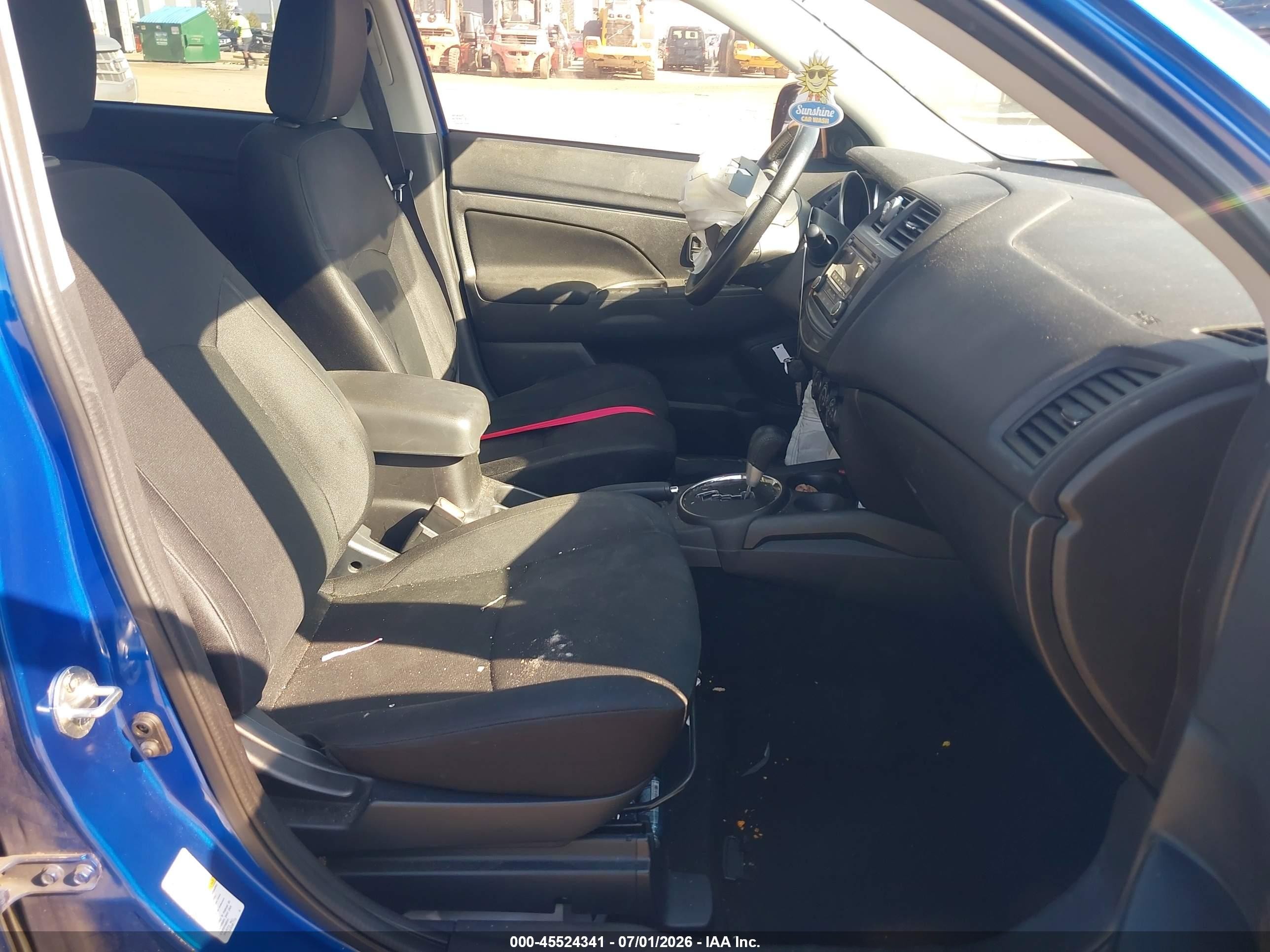 2015 Mitsubishi Outlander Sport Es Blue vin: 4A4AP3AU5FE007193