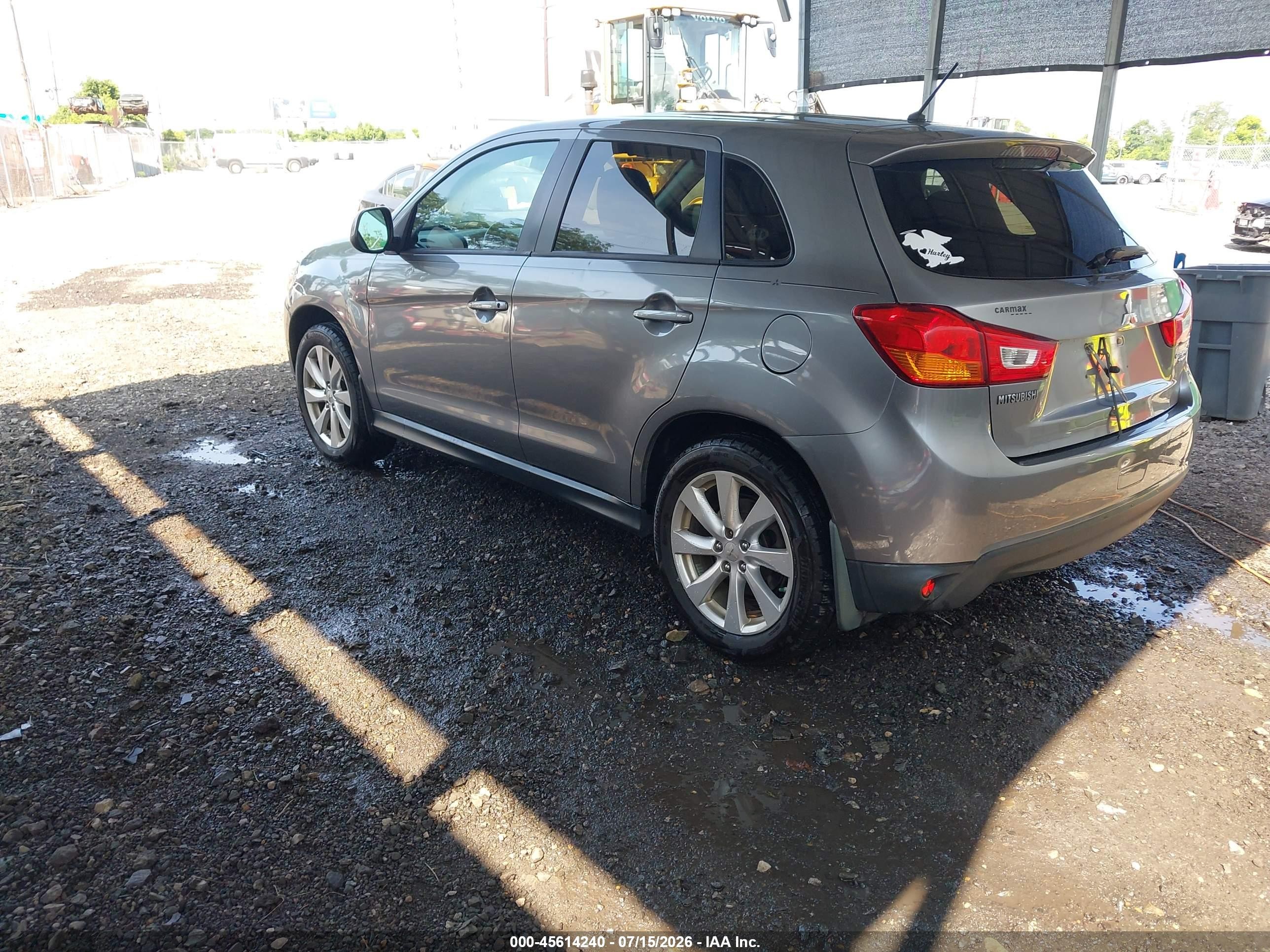 2015 Mitsubishi Outlander Sport Es Gray vin: 4A4AP3AU5FE017397