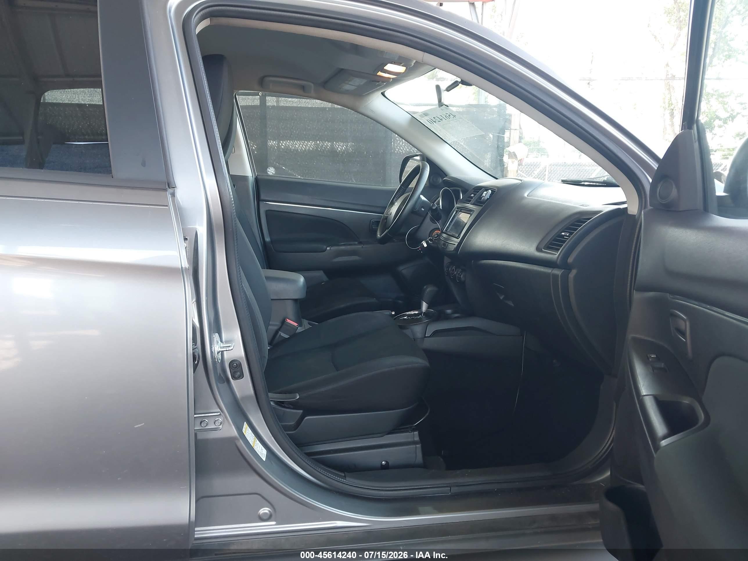 2015 Mitsubishi Outlander Sport Es Gray vin: 4A4AP3AU5FE017397
