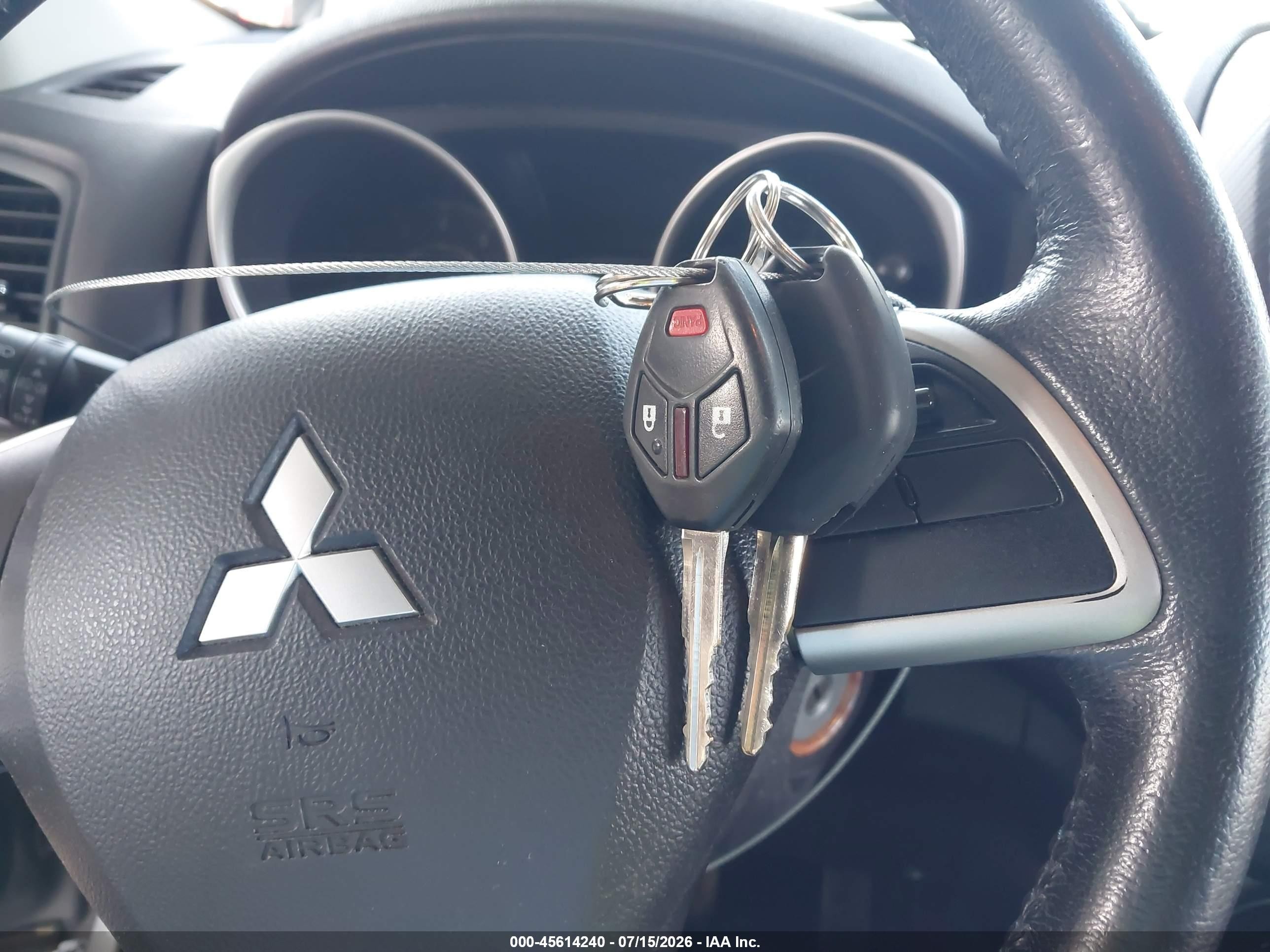 2015 Mitsubishi Outlander Sport Es Gray vin: 4A4AP3AU5FE017397