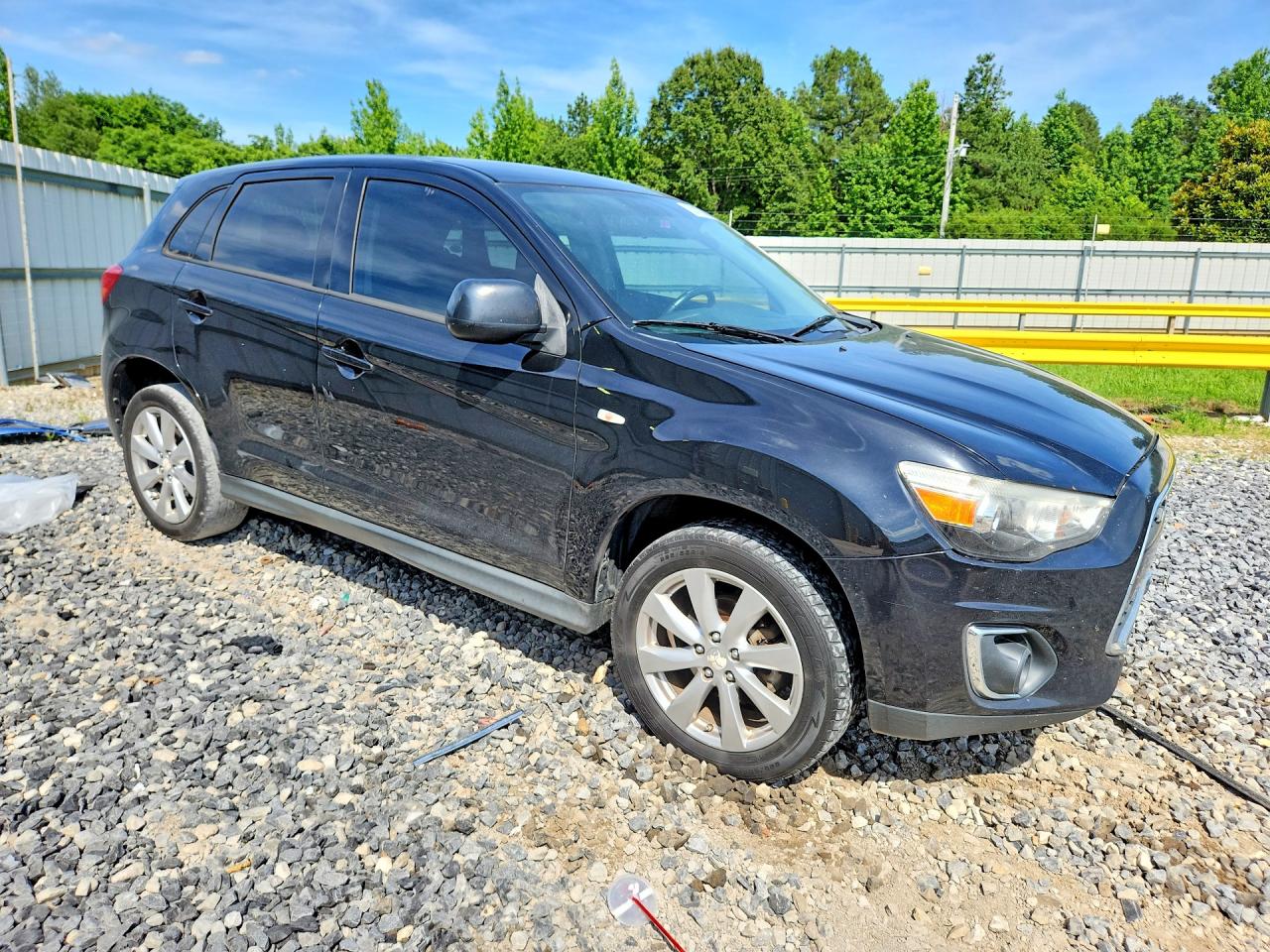 2015 Mitsubishi Outlander Sport Es Черный vin: 4A4AP3AU5FE044034