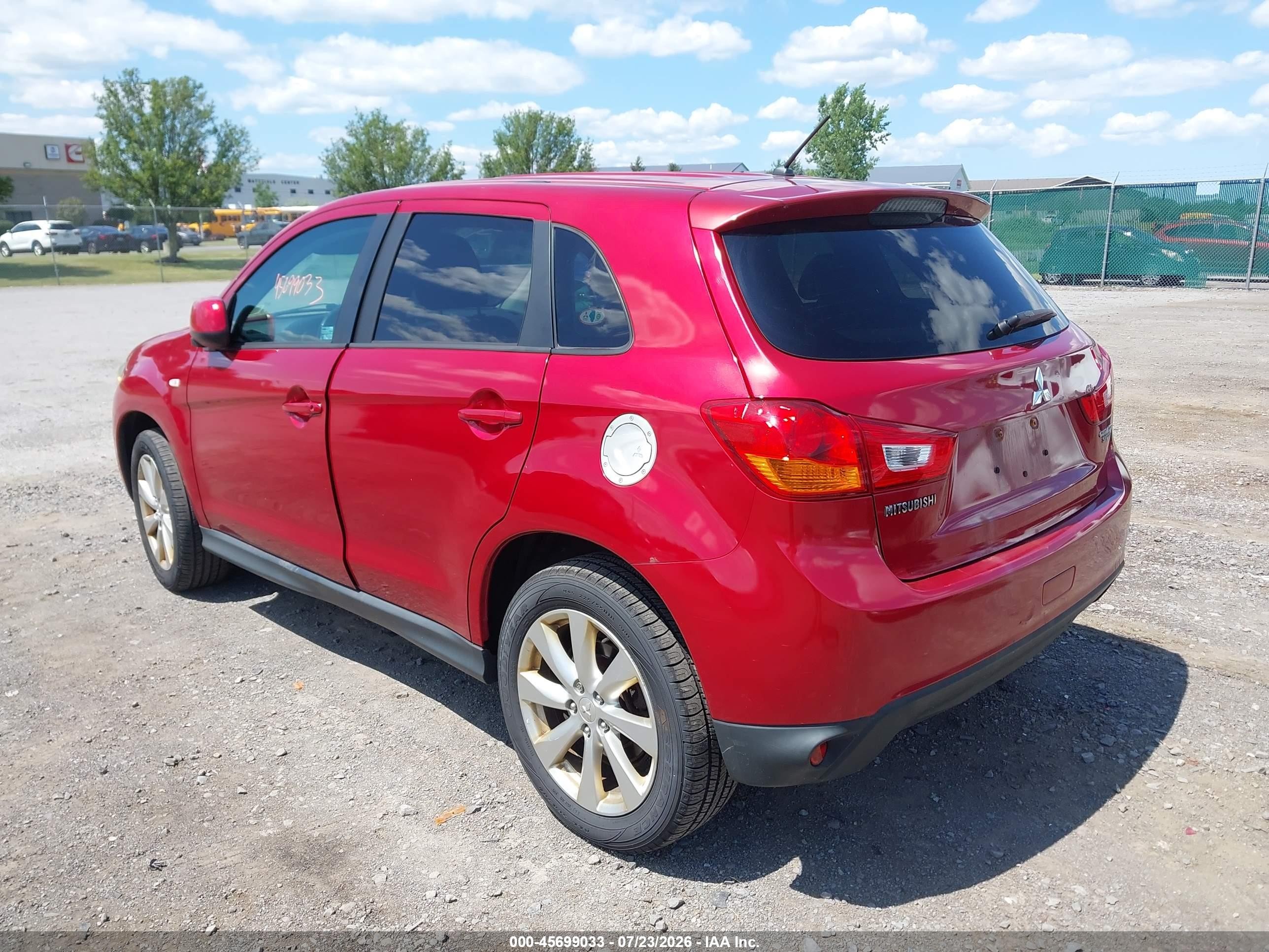 2015 Mitsubishi Outlander Sport Es Red vin: 4A4AP3AU5FE044163