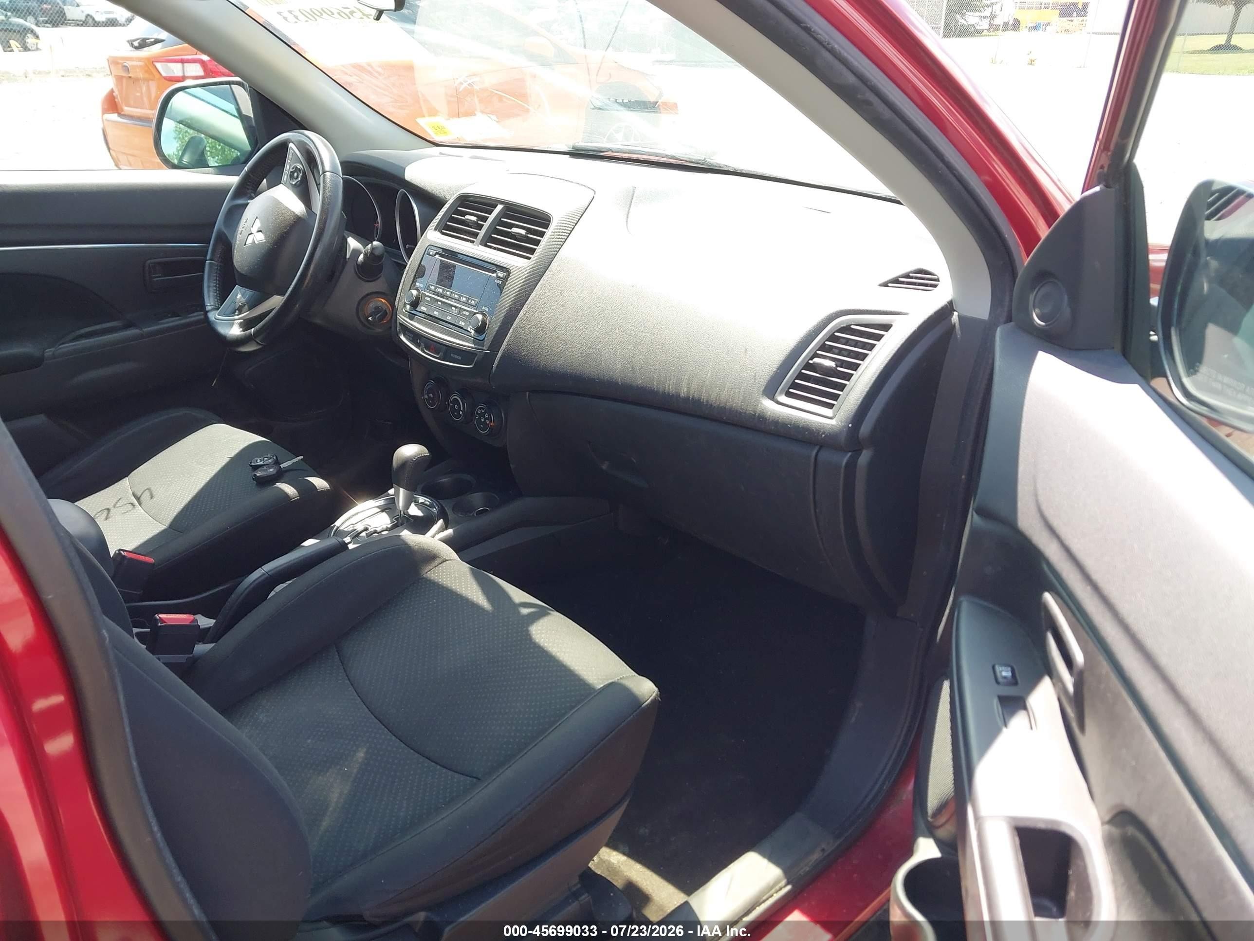 2015 Mitsubishi Outlander Sport Es Red vin: 4A4AP3AU5FE044163