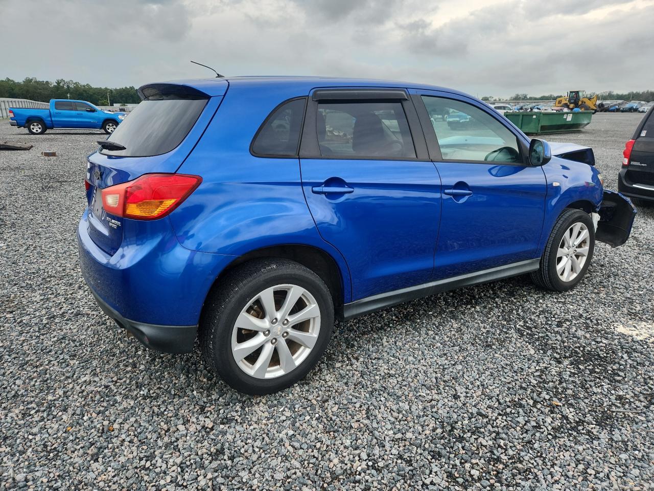 2015 Mitsubishi Outlander Sport Es Blue vin: 4A4AP3AU5FE045751