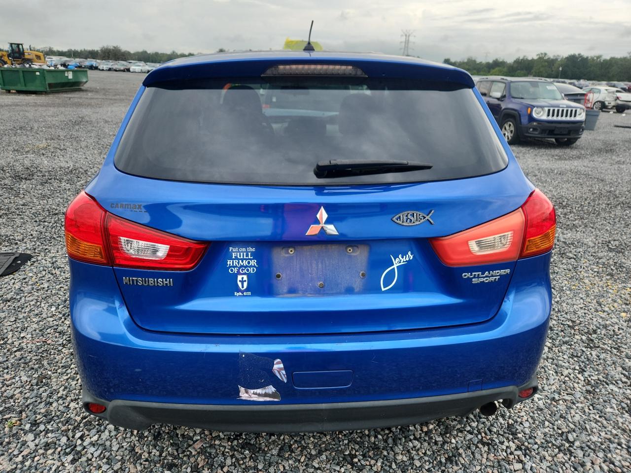 2015 Mitsubishi Outlander Sport Es Blue vin: 4A4AP3AU5FE045751