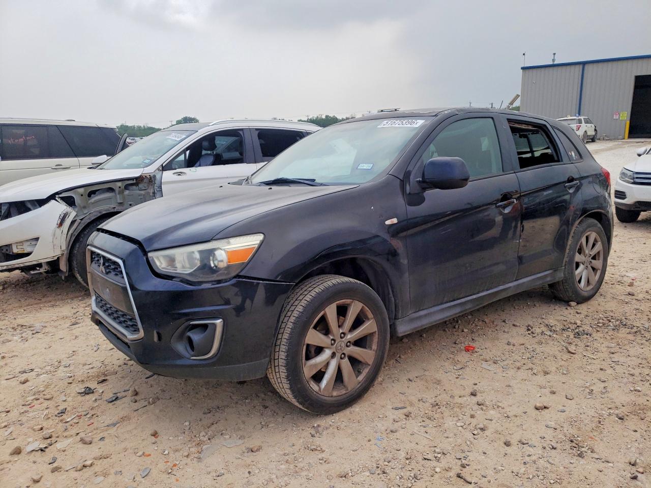 2015 Mitsubishi Outlander Sport Es Black vin: 4A4AP3AU5FE058824