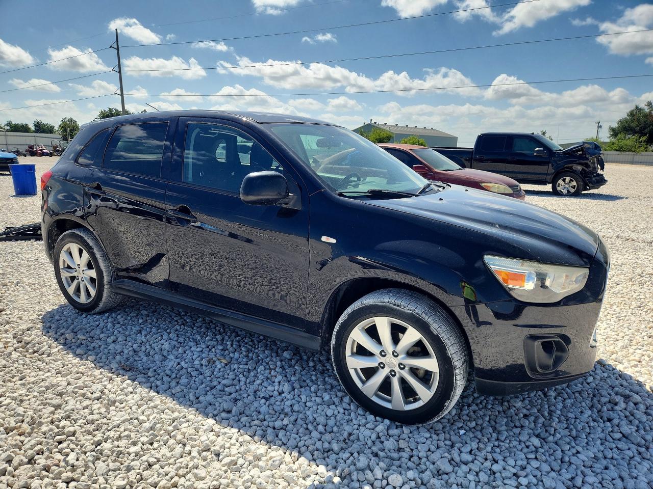 2013 Mitsubishi Outlander Sport Es Black vin: 4A4AP3AU6DE016613