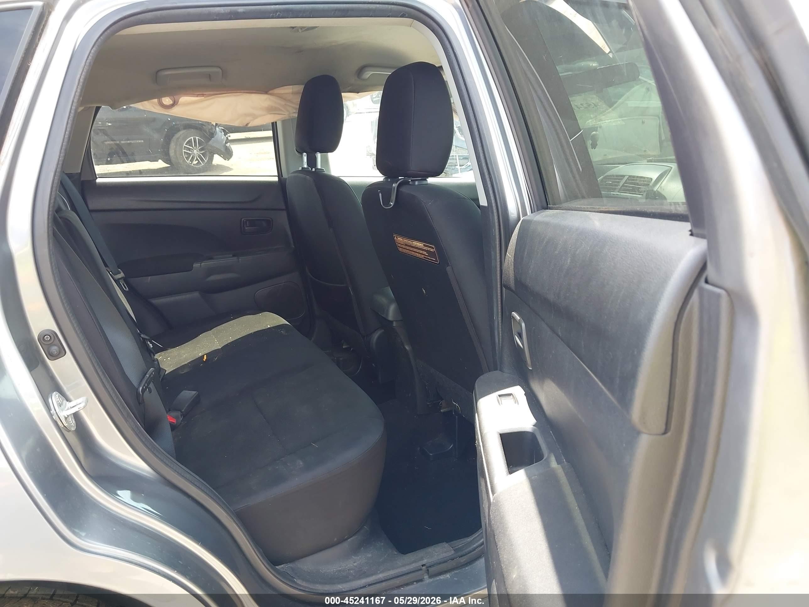 2014 Mitsubishi Outlander Sport Es Gray vin: 4A4AP3AU6EE029556