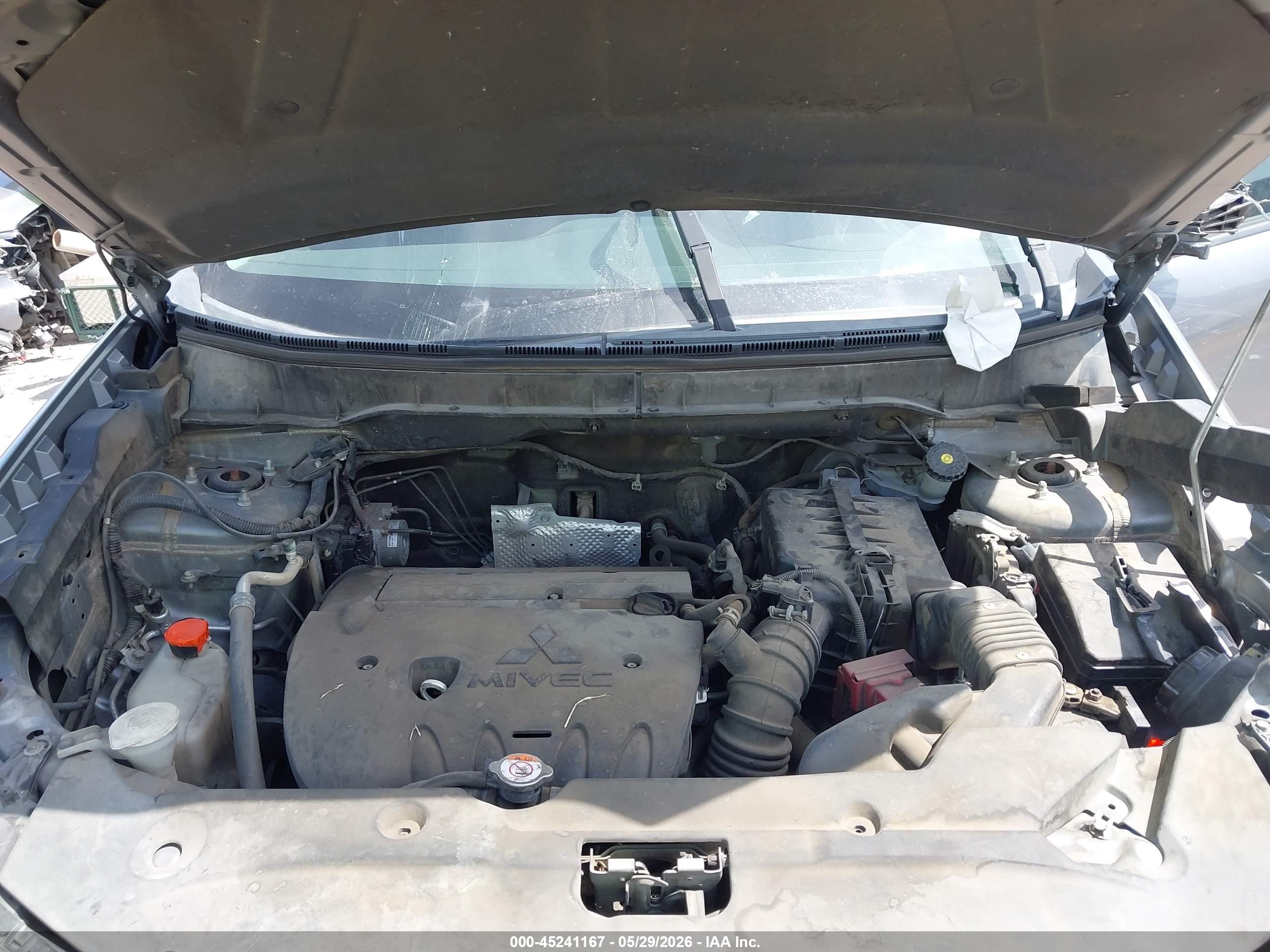 2014 Mitsubishi Outlander Sport Es Gray vin: 4A4AP3AU6EE029556