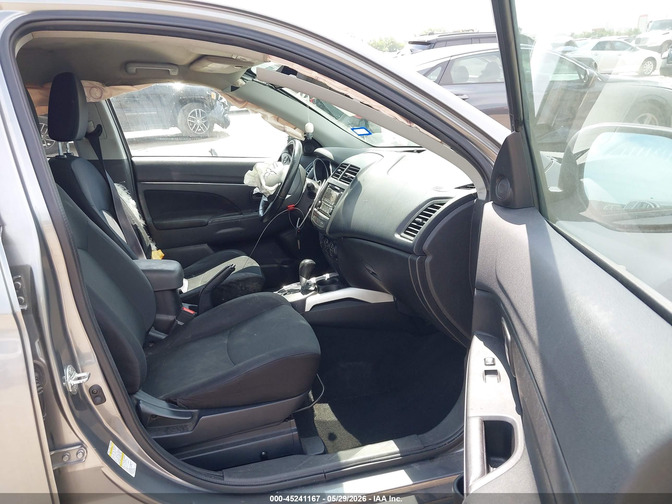 2014 Mitsubishi Outlander Sport Es Gray vin: 4A4AP3AU6EE029556