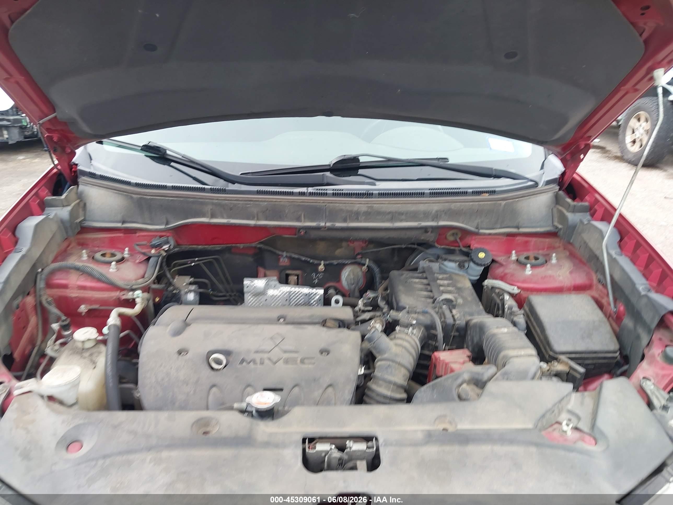 2015 Mitsubishi Outlander Sport Es Red vin: 4A4AP3AU6FE009437