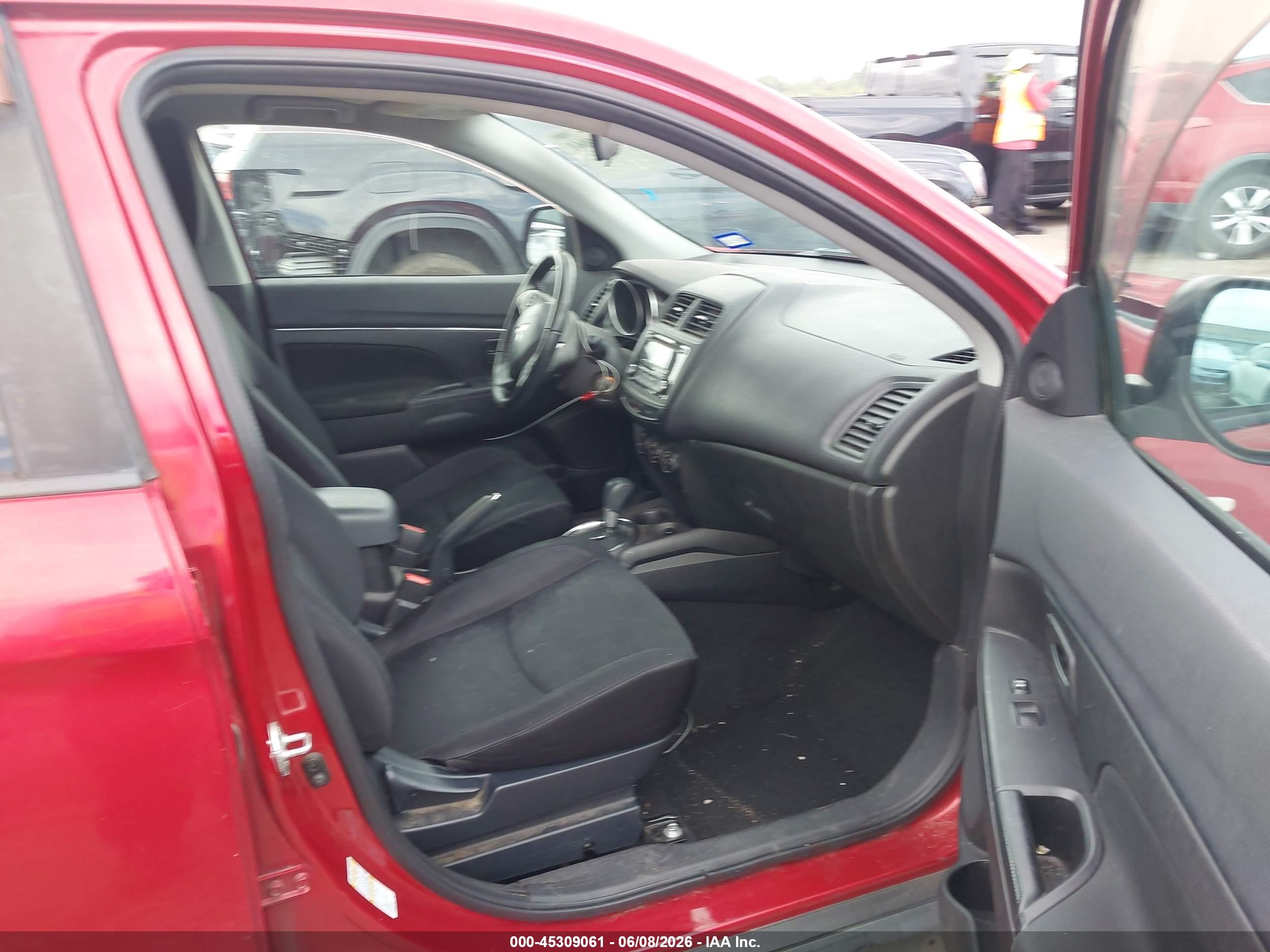 2015 Mitsubishi Outlander Sport Es Red vin: 4A4AP3AU6FE009437