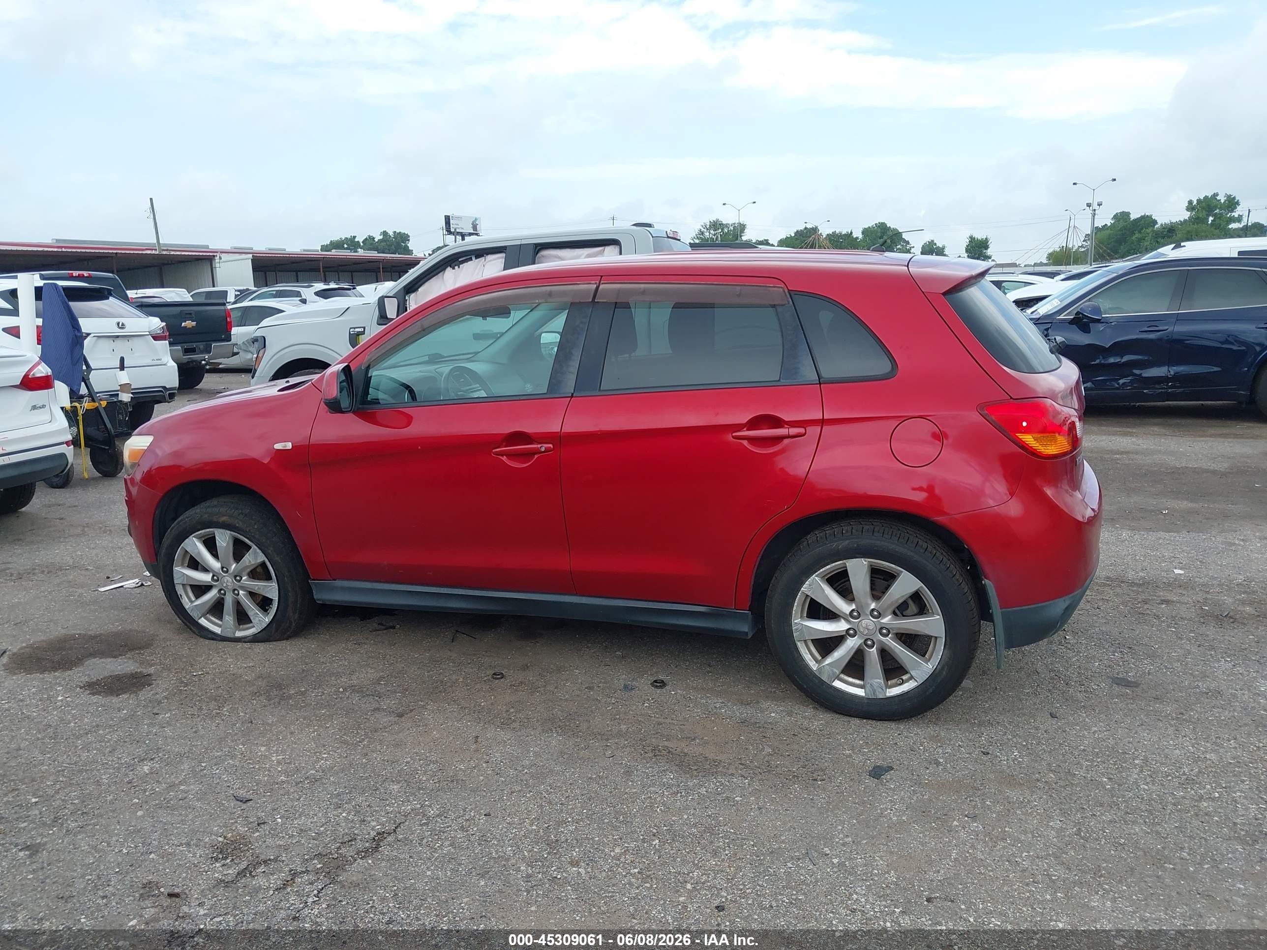 2015 Mitsubishi Outlander Sport Es Red vin: 4A4AP3AU6FE009437