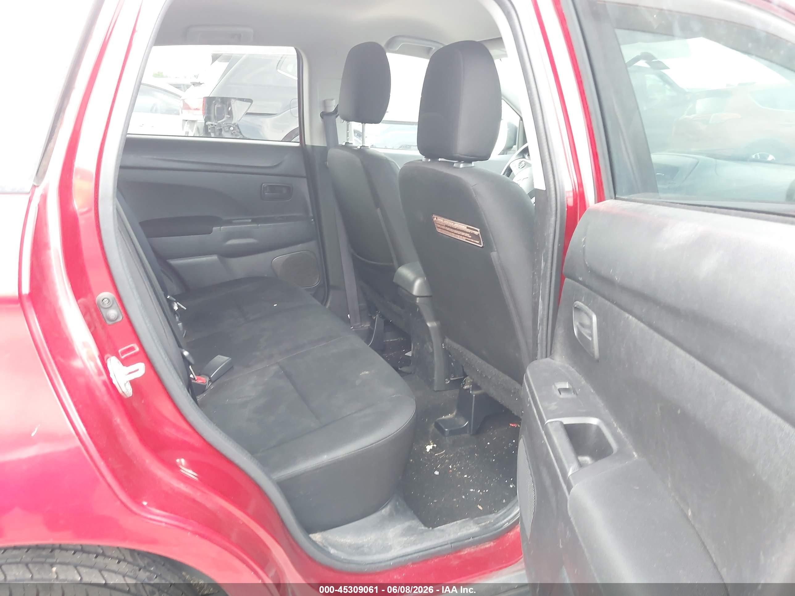 2015 Mitsubishi Outlander Sport Es Red vin: 4A4AP3AU6FE009437