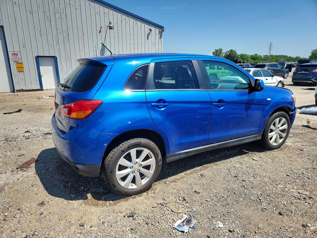 2015 Mitsubishi Outlander Sport Es Blue vin: 4A4AP3AU6FE031101