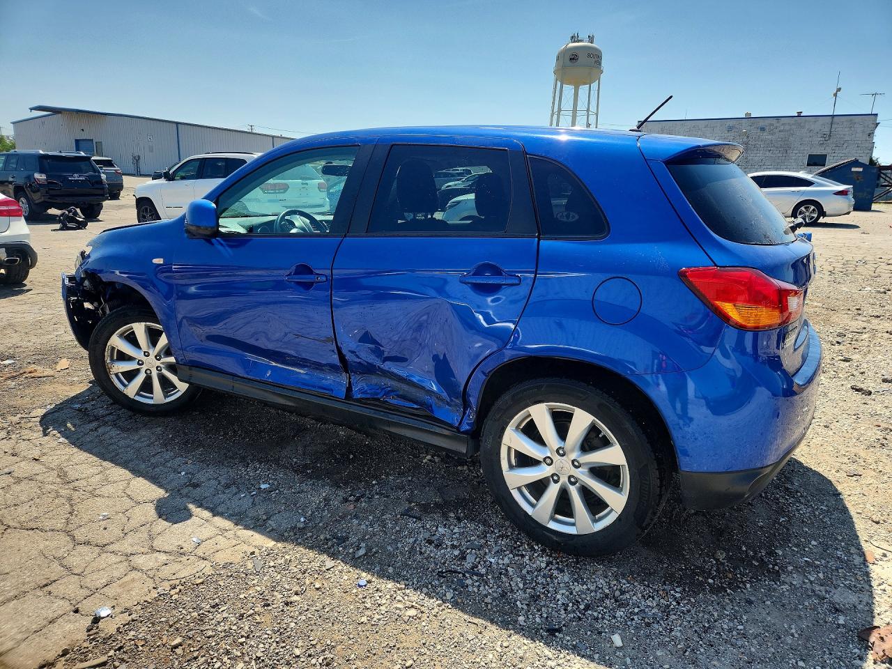 2015 Mitsubishi Outlander Sport Es Blue vin: 4A4AP3AU6FE031101