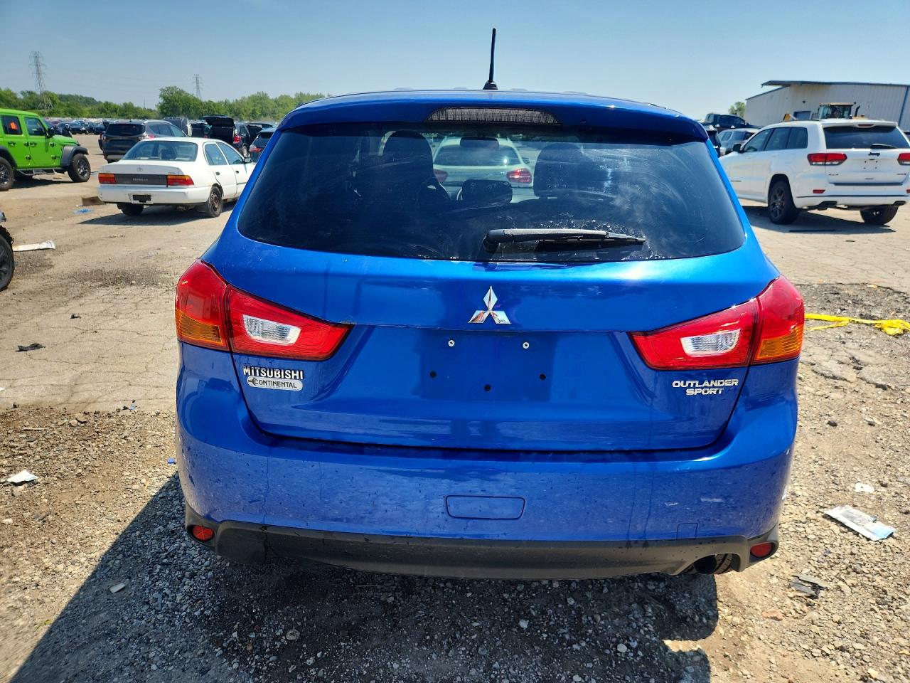 2015 Mitsubishi Outlander Sport Es Blue vin: 4A4AP3AU6FE031101