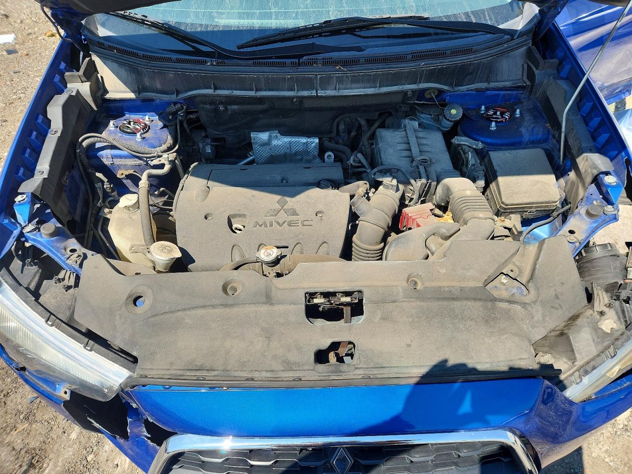 2015 Mitsubishi Outlander Sport Es Blue vin: 4A4AP3AU6FE031101