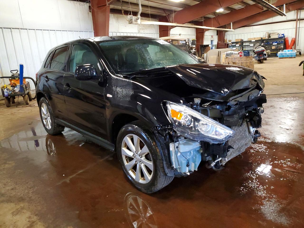 2015 Mitsubishi Outlander Sport Es Черный vin: 4A4AP3AU6FE042986