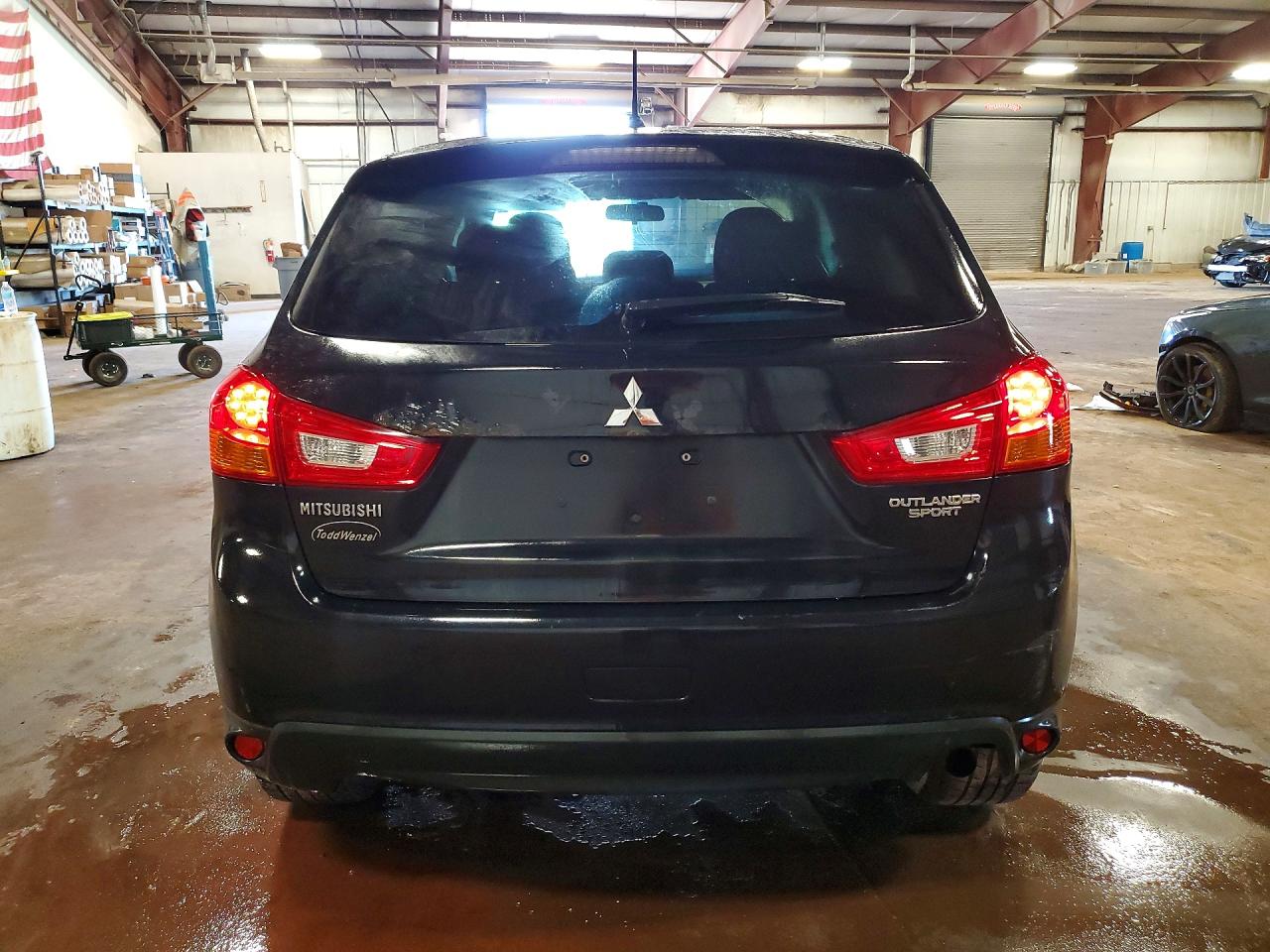 2015 Mitsubishi Outlander Sport Es Черный vin: 4A4AP3AU6FE042986