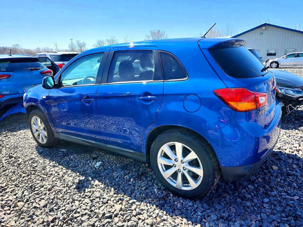 2015 Mitsubishi Outlander Sport Es Синий vin: 4A4AP3AU6FE050313