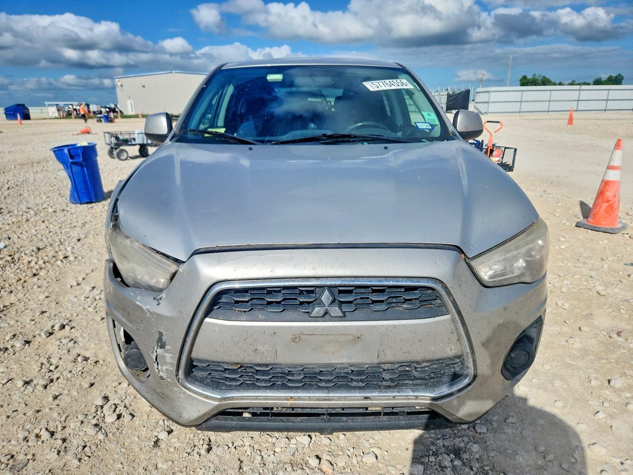 2013 Mitsubishi Outlander Sport Es Silver vin: 4A4AP3AU7DE015616